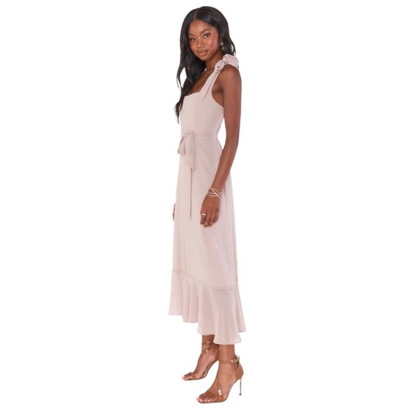 Show Me Your Mumu Claire Square Neck Midi Dress Chiffon - Picture 6 of 15